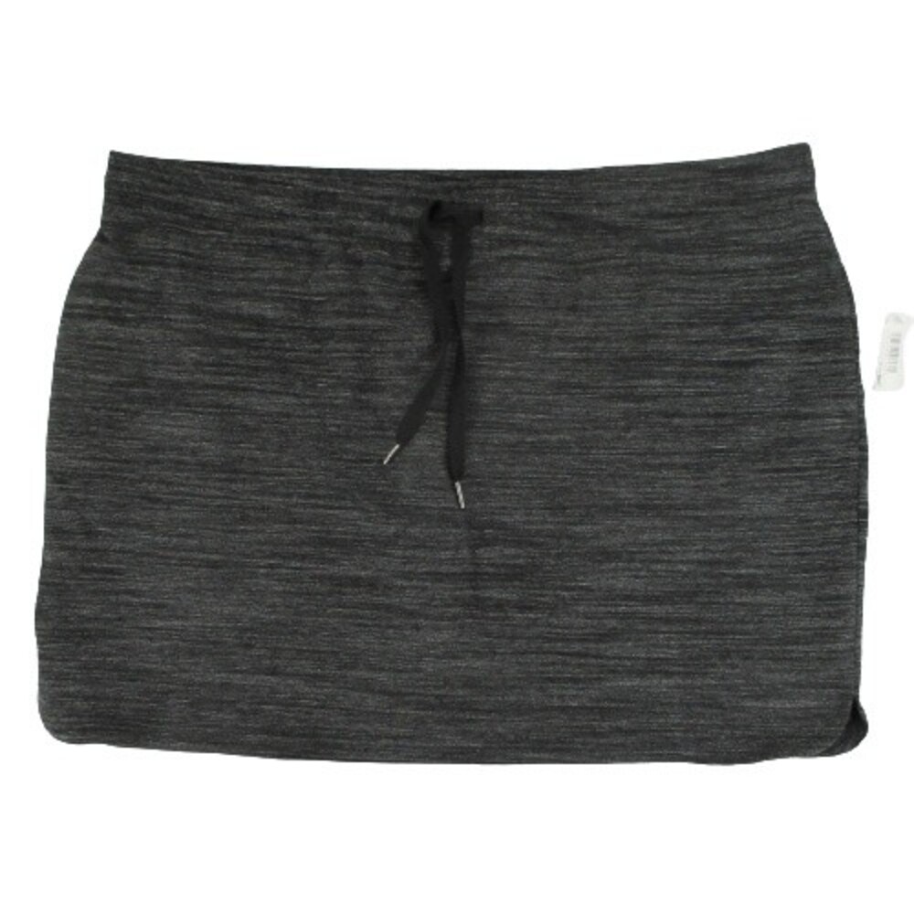 XXL Daily Ritual Womens Terry Cotton Modal Drawstring Sweatshirt Skirt Charcoal